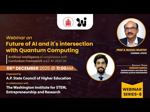 Webinar on Future of AI and it's intersection with Quantum Computing - Reg.