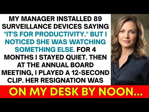 My Manager Installed 89 Hidden Monitors To Watch Us - Until I Showed The Board What She Was...