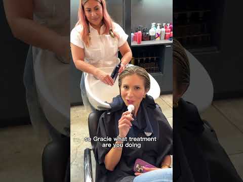 Glass Hair Treatment After Fresh Color | Oribe Mirror Rinse at the Salon