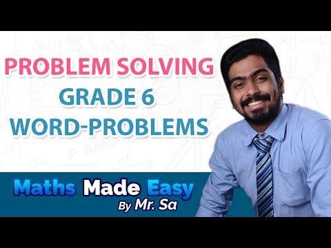 PROBLEM SOLVING| GRADE 6 WORD PROBLEMS