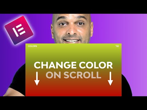 Change Background Color On Scroll (tutorial with Elementor Pro)