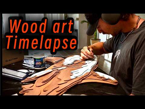 Timelapse Building a $2000 Epoxy & Wood art piece
