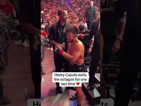 Cejudo leaves the Octagon for the final time 👏 #UFC323