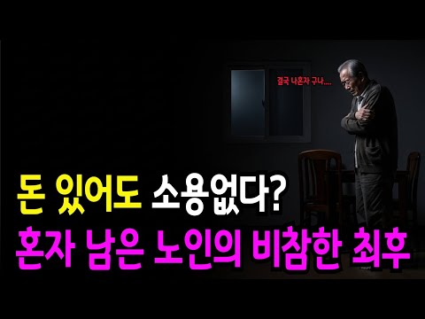 죽음보다 무서운 70세의 고독, 당신도 예외는 아닙니다 | 사연 | 고독