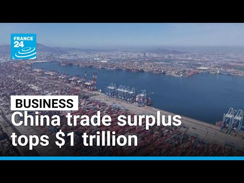 China's trade surplus hits record $1.08 trillion after just 11 months • FRANCE 24 English