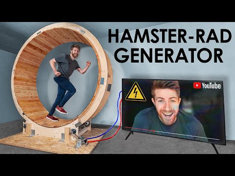 XXL-Hamsterrad bauen & unendlich Strom erzeugen!