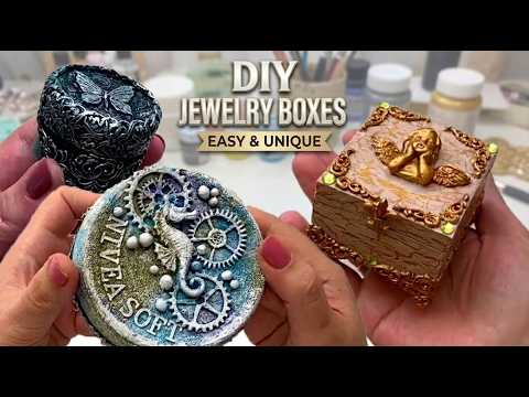 DIY Tiny Jewelry Boxes for Your Trinkets 🧸✨ Gift Ideas