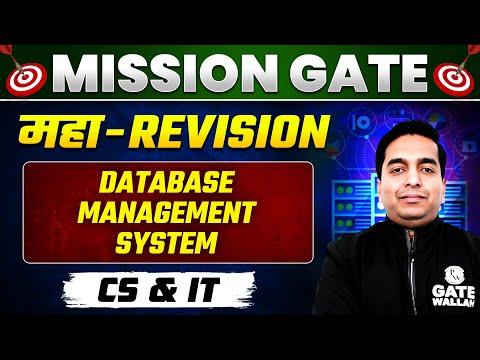 Database Management System (DBMS) One Shot | MAHA REVISION | CS | GATE 2024 Preparation