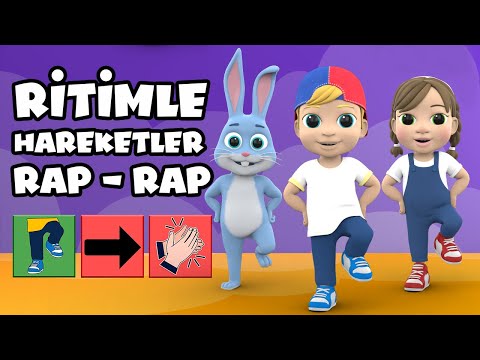 Ritimle Hareketler Rap Rap - Okul Öncesi Çocuklar Çok Eğlenecek - Ritim Oyunu - Wellerman Zumba Kids