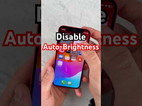 How to Disable Auto-Brightness on iPhone!