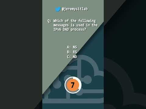 CCNA QUIZ // IPv6 (2) // #shorts