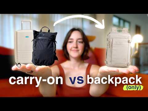 how I'd downsize from a CARRY-ON to just a PERSONAL ITEM 😅