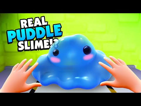 Creating a REAL Puddle Slime In My VR SLIME LAB!