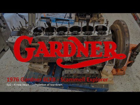 Gardner 6LXB 180 Overhaul Pt 2 - New heart for a Scammell Explorer. Bottom end tear down