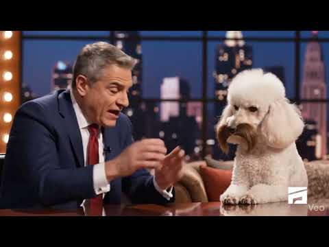 Spoiled dog gets a life lesson on late night talk show