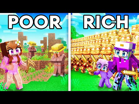 Simulating a RICH vs POOR CIVILIZATION in Minecraft!