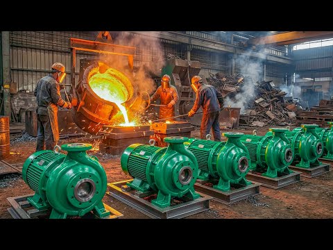 Incredible Factory Process: Turning Waste Metal Into Powerful Water Pumps