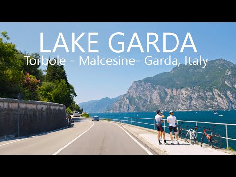 Scenic Drive along Lake Garda East Shore | Torbole to Garda, Italy