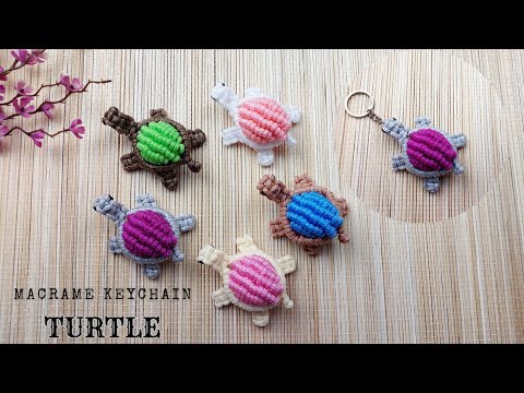 DIY Macrame Keychain Turtle | Easy Tutorials Step by Step