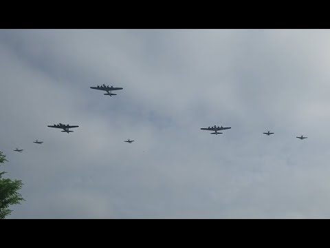 World War 2 Aircraft Fly Over Compilation