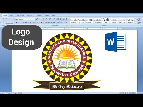How to make a logo design in Microsoft word? | Logo design in MS Word 2007 | Logo Design in Hindi