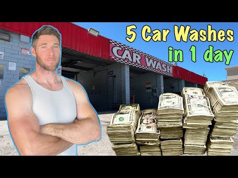 What's it like to own 5 car washes? | Hitting all five in one day!