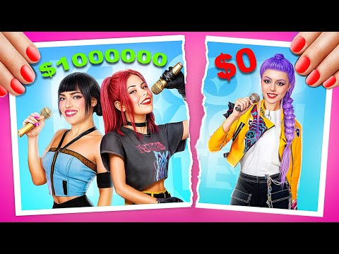 Из 1$ в 1,000,000$ Руми из Хантрикс! Макияж в Богатую KPop!!