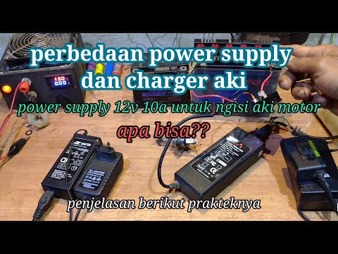 Difference between power supply and battery charger / Charging battery with 12v adapter