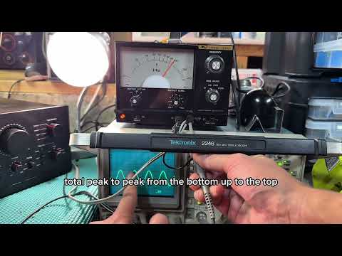 How to use an Oscilloscope and Signal Generator to test a vintage receiver (Sansui AU-717)