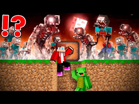 PARASITE VIRUS vs Doomsday Bunker in Minecraft - Maizen JJ and Mikey