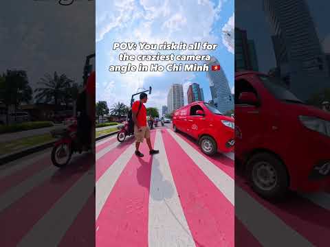 POV: You risk it all for the CRAZIEST camera angle in Ho Chi Minh with @insta360 X5 🇻🇳