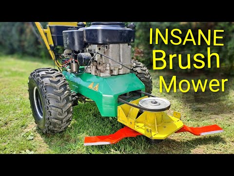 INSANE DIY Brush Mower – 14HP Engine + Hydrostatic Drive