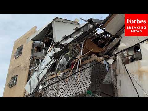 Homes Left Damaged After Iranian Missiles Hit Tel Aviv, Israel