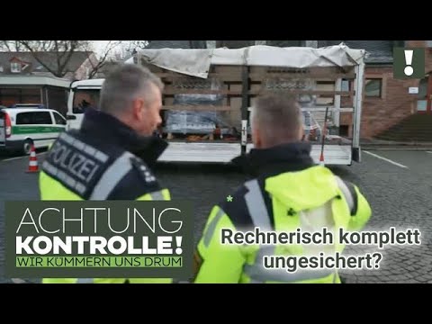 "Die LADUNGSSICHERUNG geht nicht!" 😮 GURTE nicht zugelassen! | Achtung Kontrolle