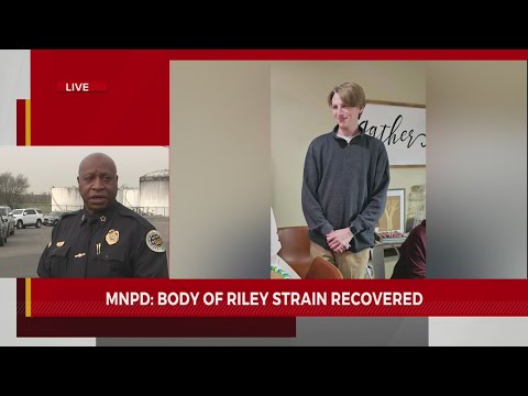 Nashville authorities hold briefing after body of Riley Strain found in Cumberland River