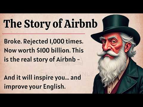 The Story of Airbnb || From Zero to $100 Billion || Graded Reader || Improve Your English Fluency✅️