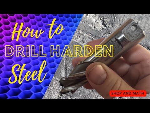 How to drill harden steel