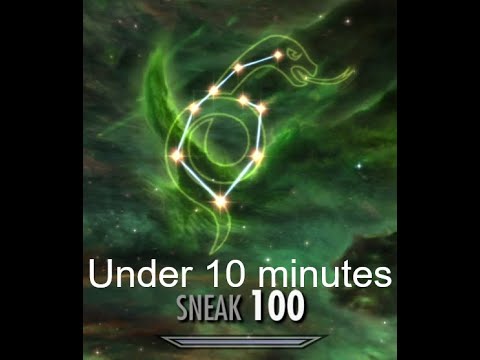 Skyrim Max Sneak AFK and Manual Way