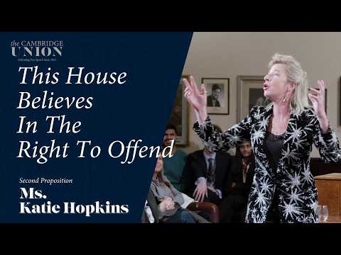 Katie Hopkins | This House Believes In The Right To Offend | Cambridge Union