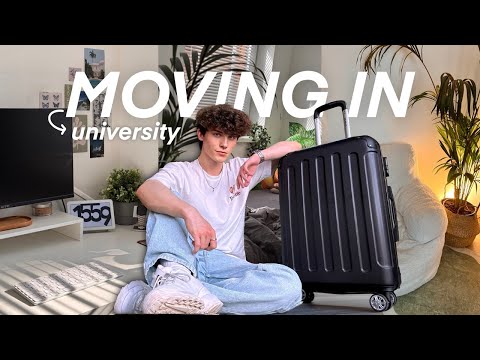🎓 UNIVERSITY MOVE-IN | decorating my room, stocking up & making it feel like home 🌿