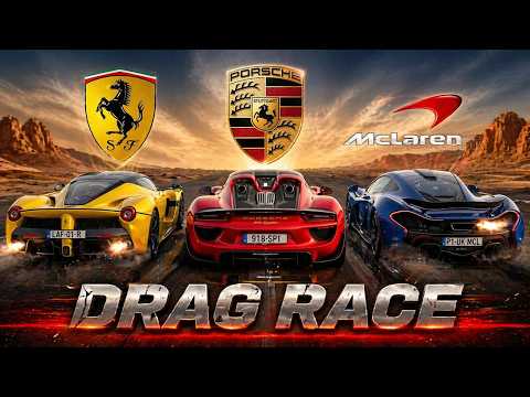 $5,000,000 Hypercar Battle! P1 vs 918 vs LaFerrari DRAG RACE