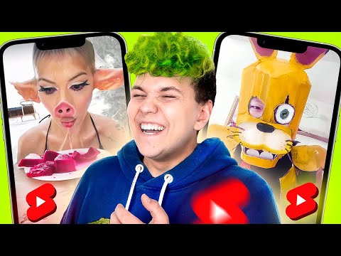 Что ПРОИСХОДИТ в Ютуб ШОРТСАХ? 😂 ПОПРОБУЙ НЕ ЗАСМЕЯТЬСЯ в Shorts😂 #shorts