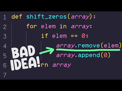 Avoiding My Mistakes!! - Shifting Zeros Problem
