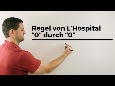 Regel von (de) L’Hospital, "0" durch "0", Grenzwert über Ableitung | Mathe by Daniel Jung