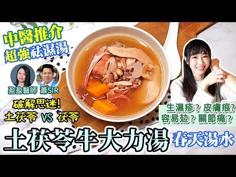 超強祛濕湯【土茯苓牛大力湯】 中醫推介春天湯水 强力祛濕 解春困 解毒 治濕疹 風濕關節  健脾 舒筋活絡 Chinese healthy herbal soup Spring detox soup