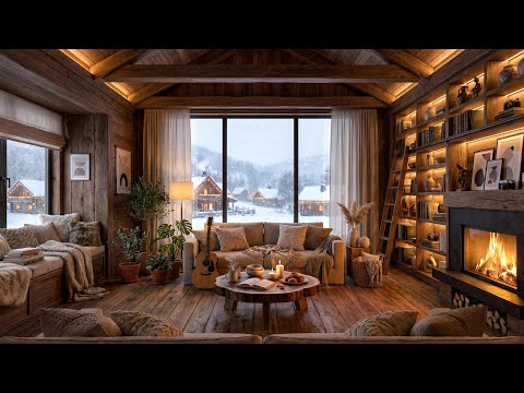 Snow Outside, Warm Light Inside ❄️ The Most Relaxing Piano Experience