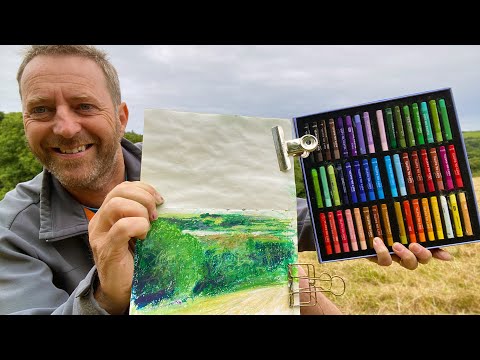 Landscape Sketching in Oil Pastels | ARRTX soft oil pastels