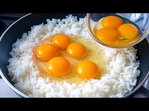 Besser als Pizza! Einfach Eier über Reis gießen! ❤️
