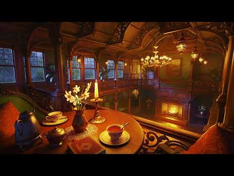 Soothing Rain Sounds at Vintage Manor House | Sleep, Relax, Stress Relief