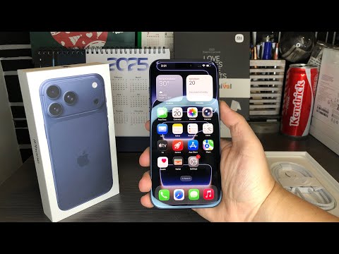Apple iPhone 17 Pro Max Unboxing + First Boot Up (Deep Blue)